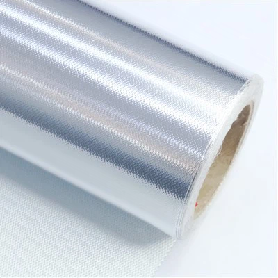 Heat Reflective Aluminum Foil Fiberglass Fabric FA6480